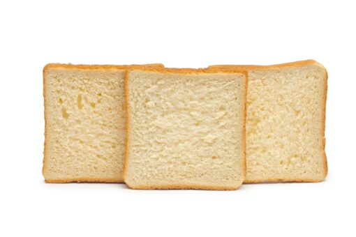 Toast Bread on the white