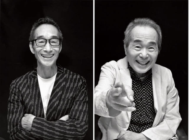 （左）すがわら・すすむ　昭和22年９月21日、東京生まれ。青山学院大学卒業。ビリー・バンバンの弟で、ボーカルとギター、曲作りの多くを手がける。ソロ歌手としても活躍。 （右）すがわら・たかし　昭和19年８月７日、東京生まれ。慶應義塾大学卒業。兄弟デュオ、ビリー・バンバンの兄。主にボーカルを担当する。司会者、俳優としても活躍。