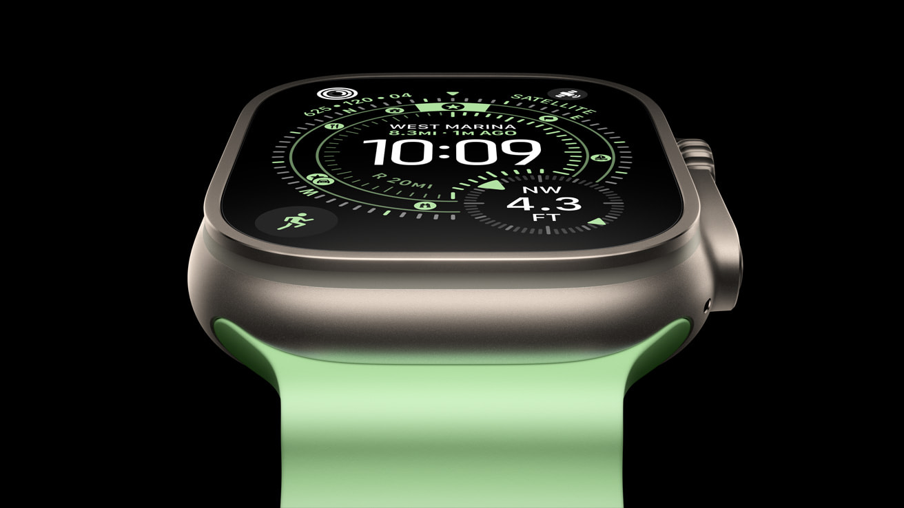 Apple Watch Ultra 3のディスプレイ表示、健康データビュー