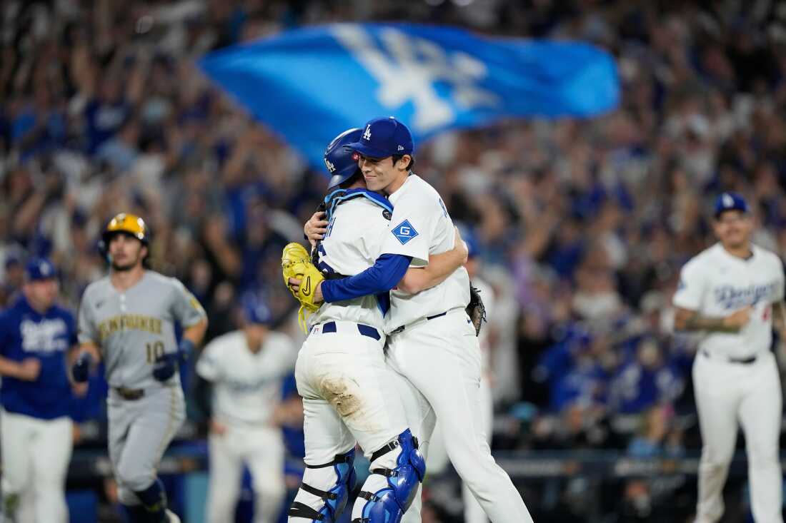 Shohei Ohtani hits 3 homers and strikes out 10 in Dodgers' clinching 5-1  NLCS win over Brewers : NPR