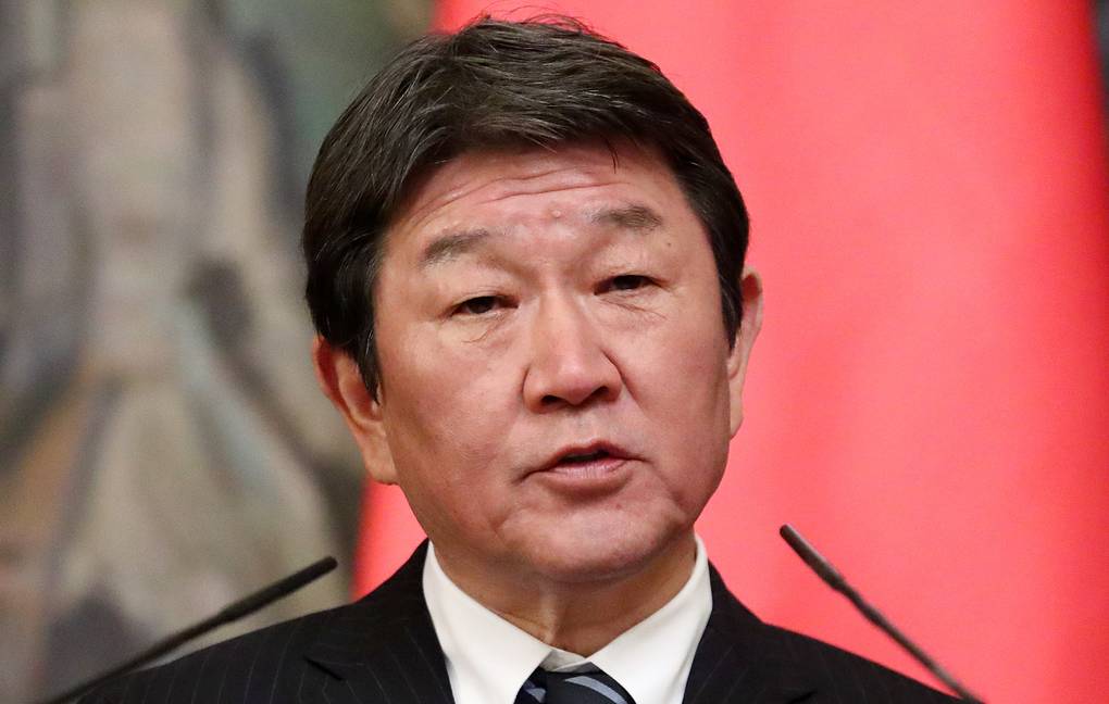 茂木敏充外相の記者会見での表情