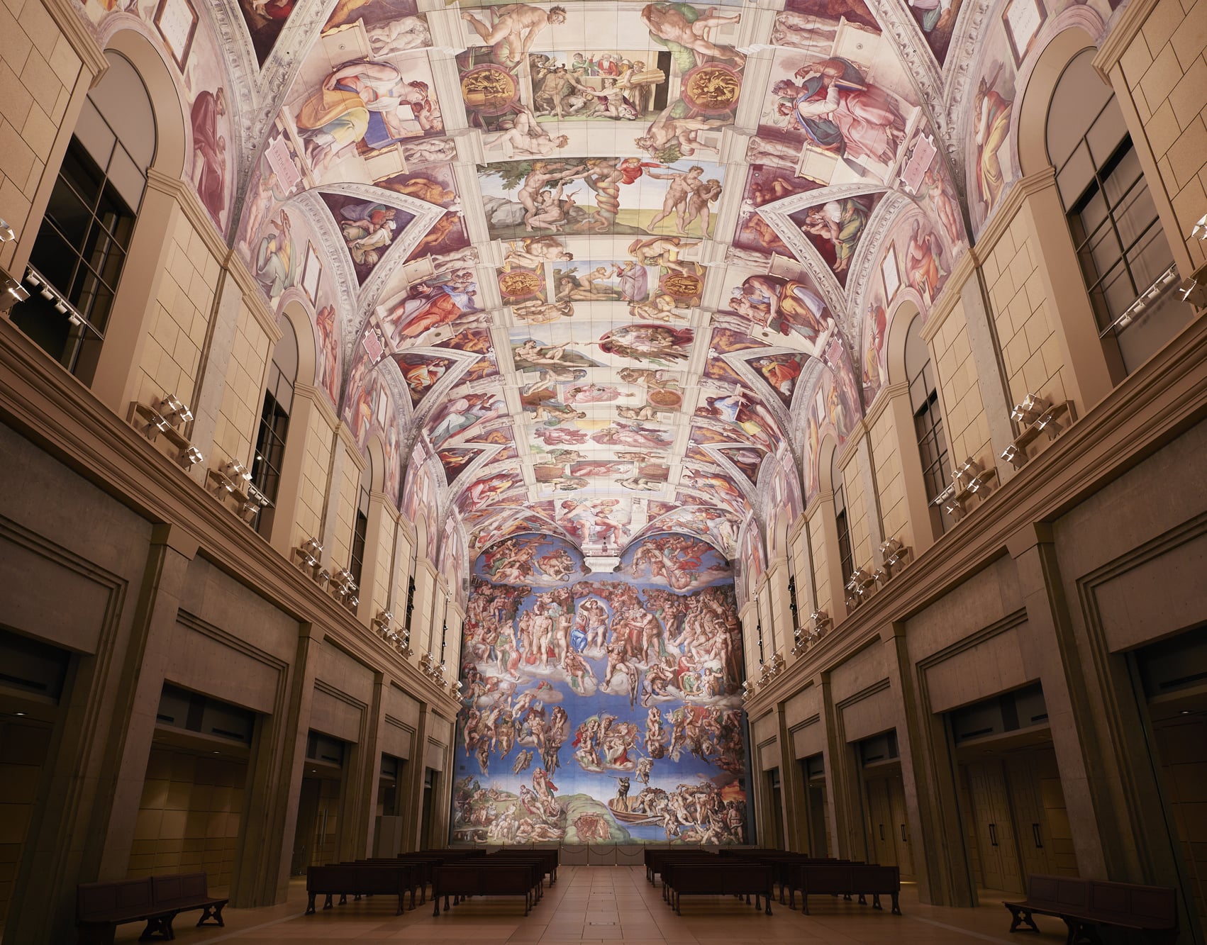 大塚国際美術館のシスティーナ礼拝堂再現