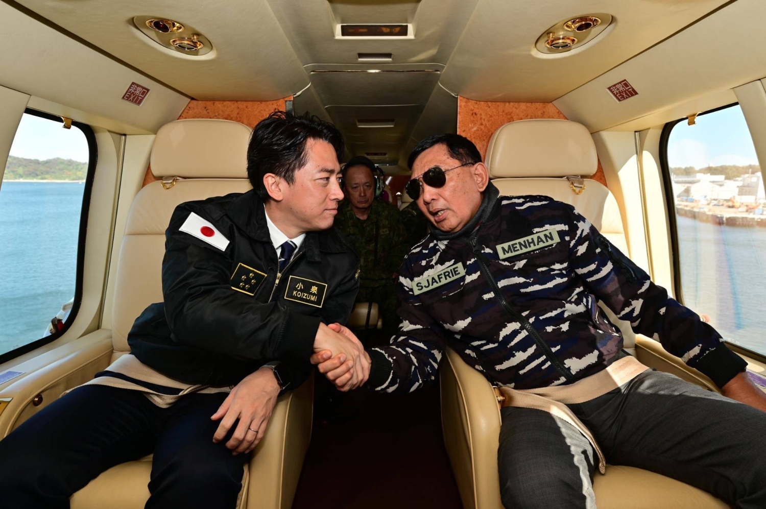 Indonesia's defense chief inspects MSDF vessels as talk of exports ...