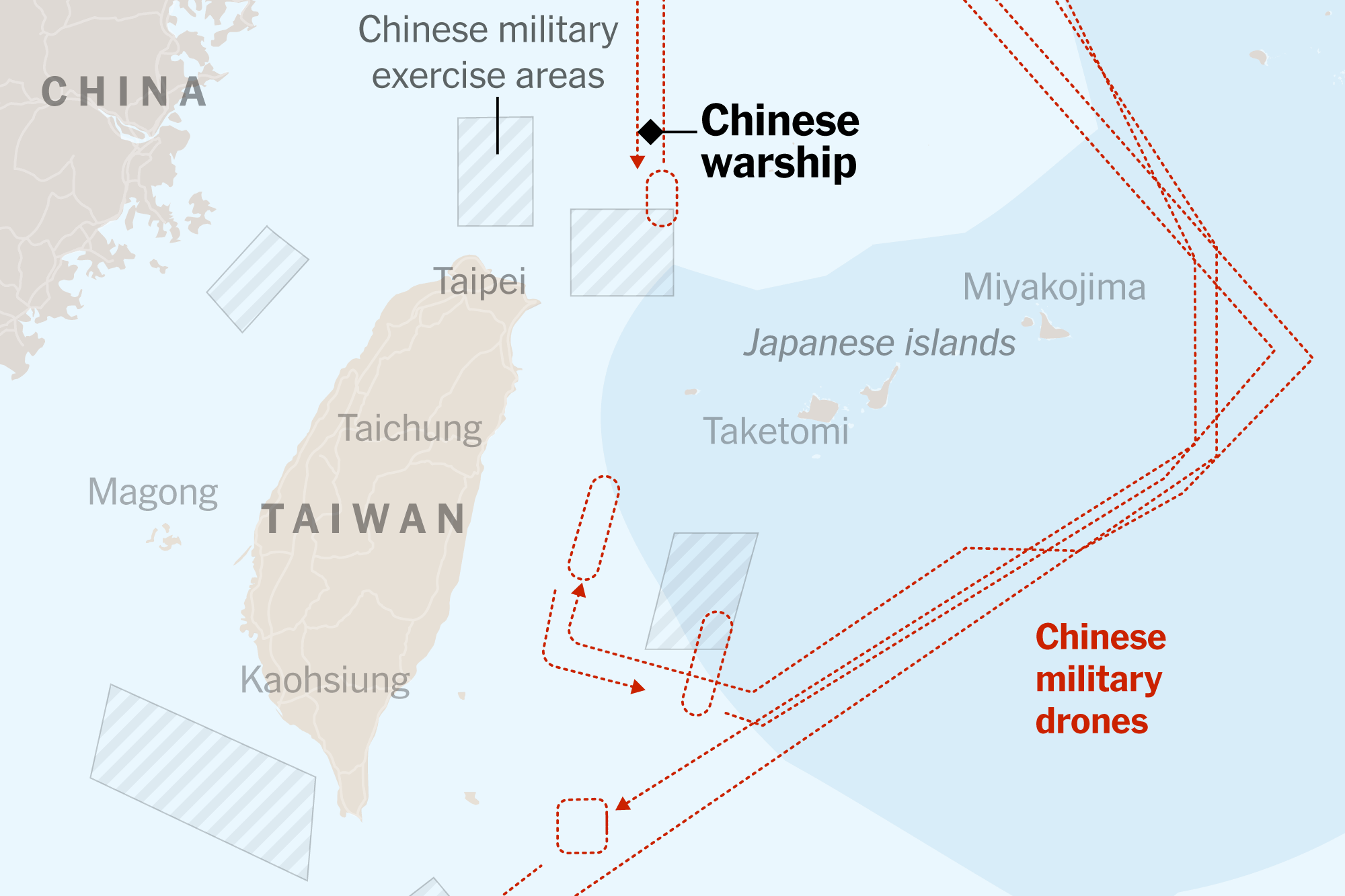 Maps: Tracking Tensions Between China and Taiwan - The New York Times